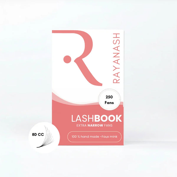 Lashfolio Promade 8D – 0.07 CC | Lashbook Mix 8-13mm – 250 Fans Pré-faits Cils